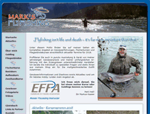 Tablet Screenshot of marksflyfishing.com